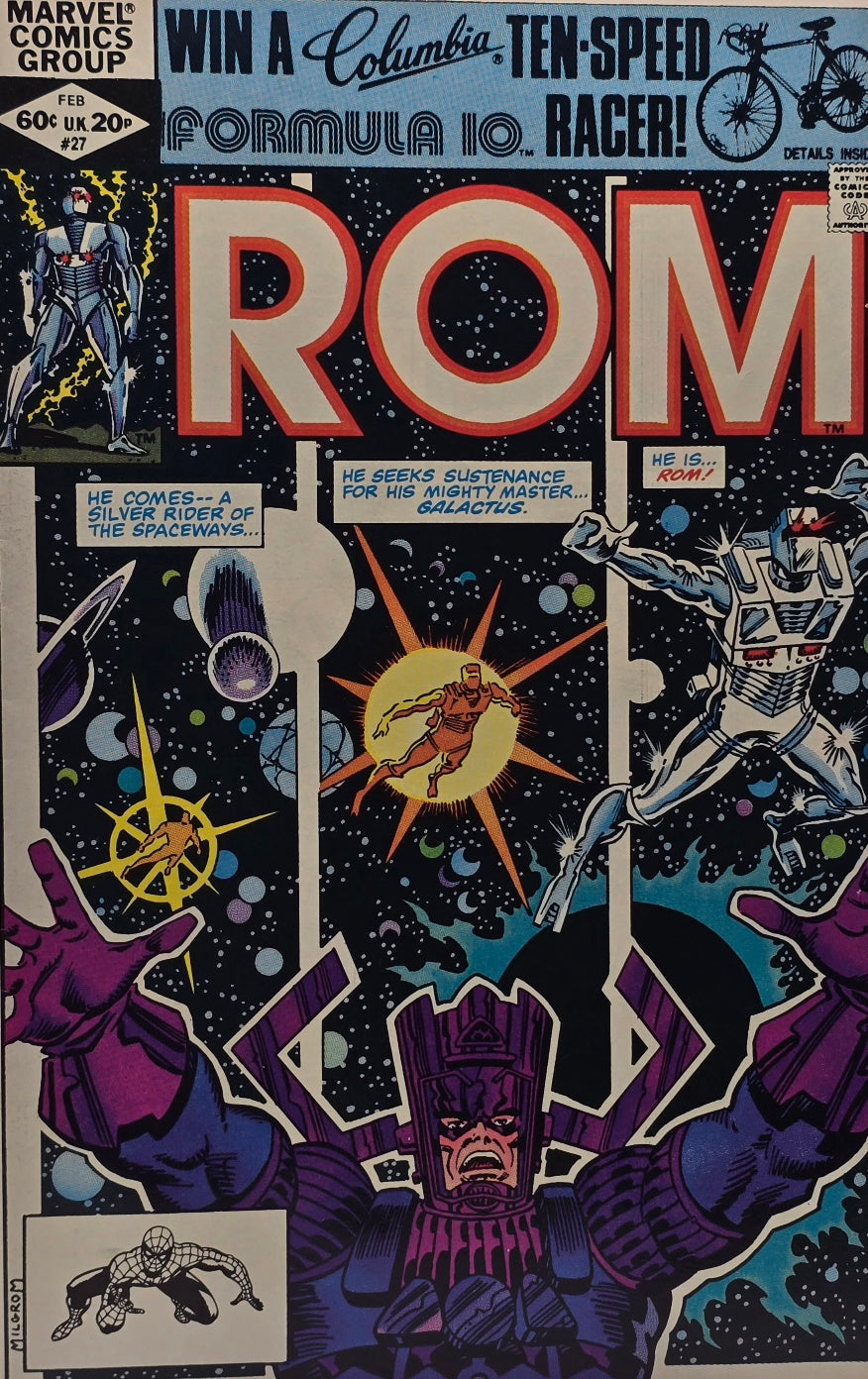 ROM #27 (February 1982) — Galactus & Silver Surfer Appearance