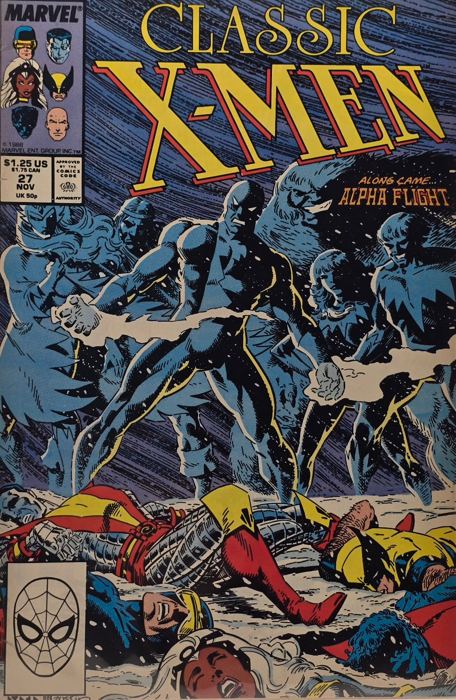Classic X-Men #27 — Along Came Alpha Flight! (November 1988)