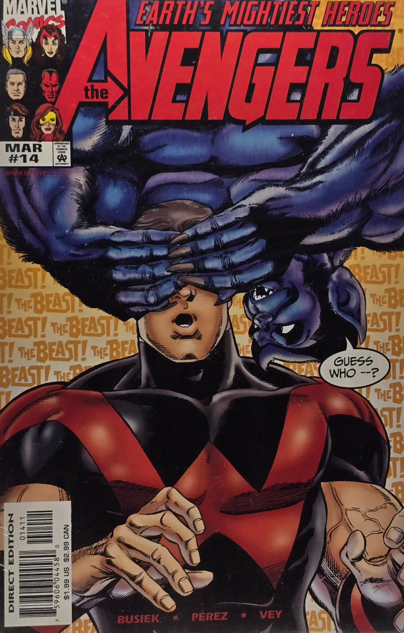 Avengers #14 — Guess Who's Back? Beast Joins! (March 1999)