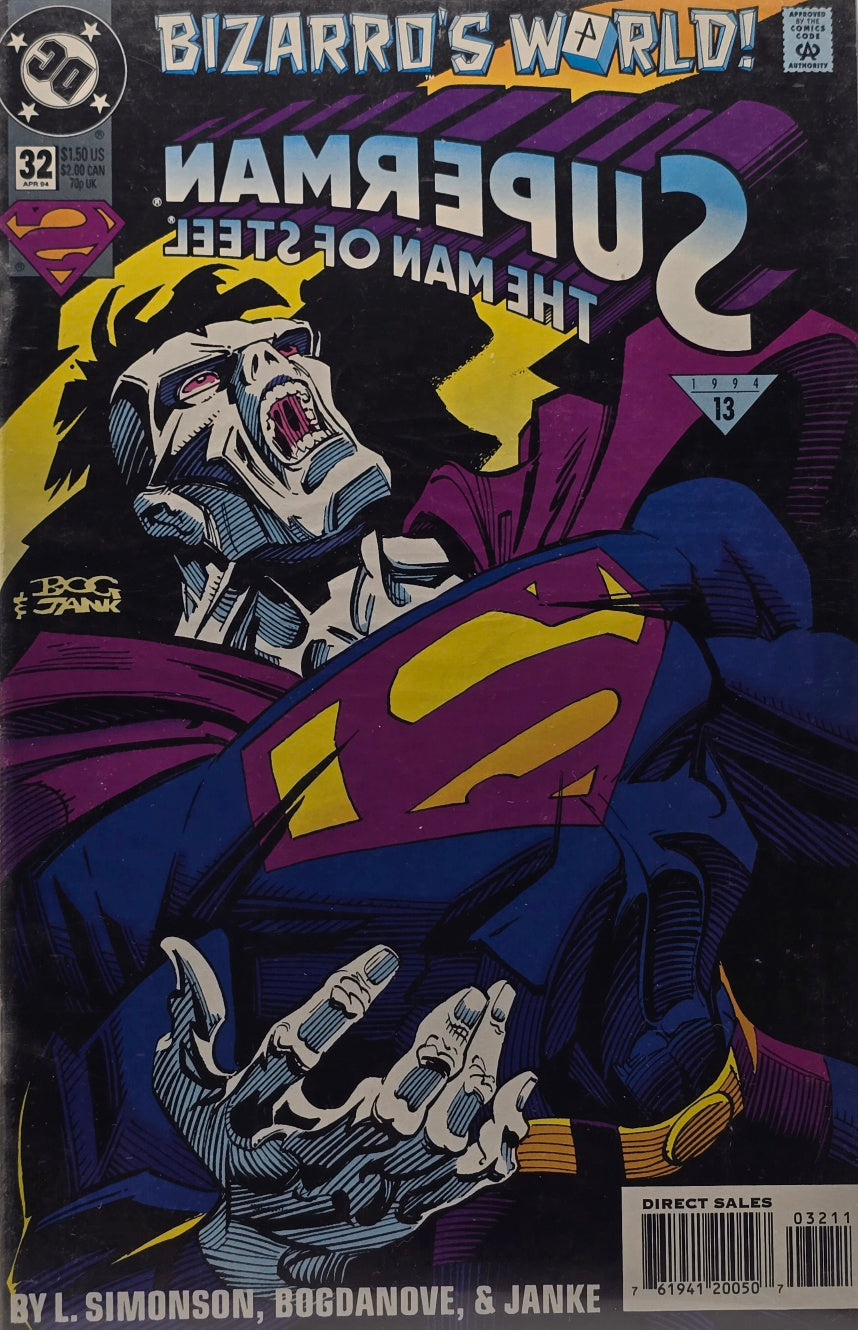 Superman: The Man of Steel #32 (April 1994 — Bizarro's World)