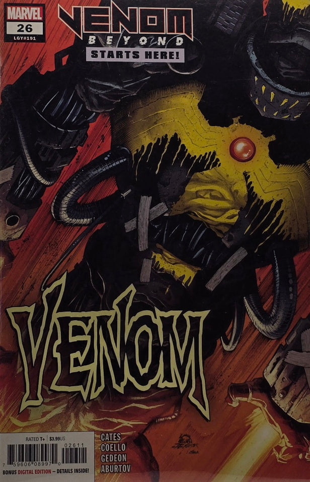 Venom #26 — Venom Beyond Starts Here! (Legacy #191 — Cates / Coello / Gedeon / Aburtov)