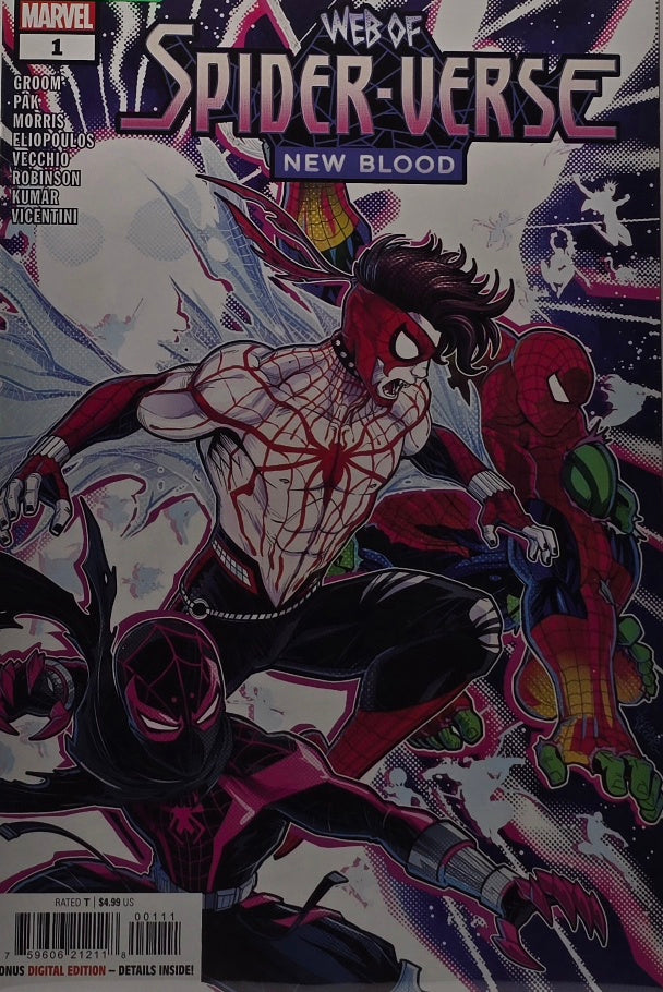 Web of Spider-Verse: New Blood #1 — Groom / Pak / Morris / Eliopoulos (Marvel, 2024)