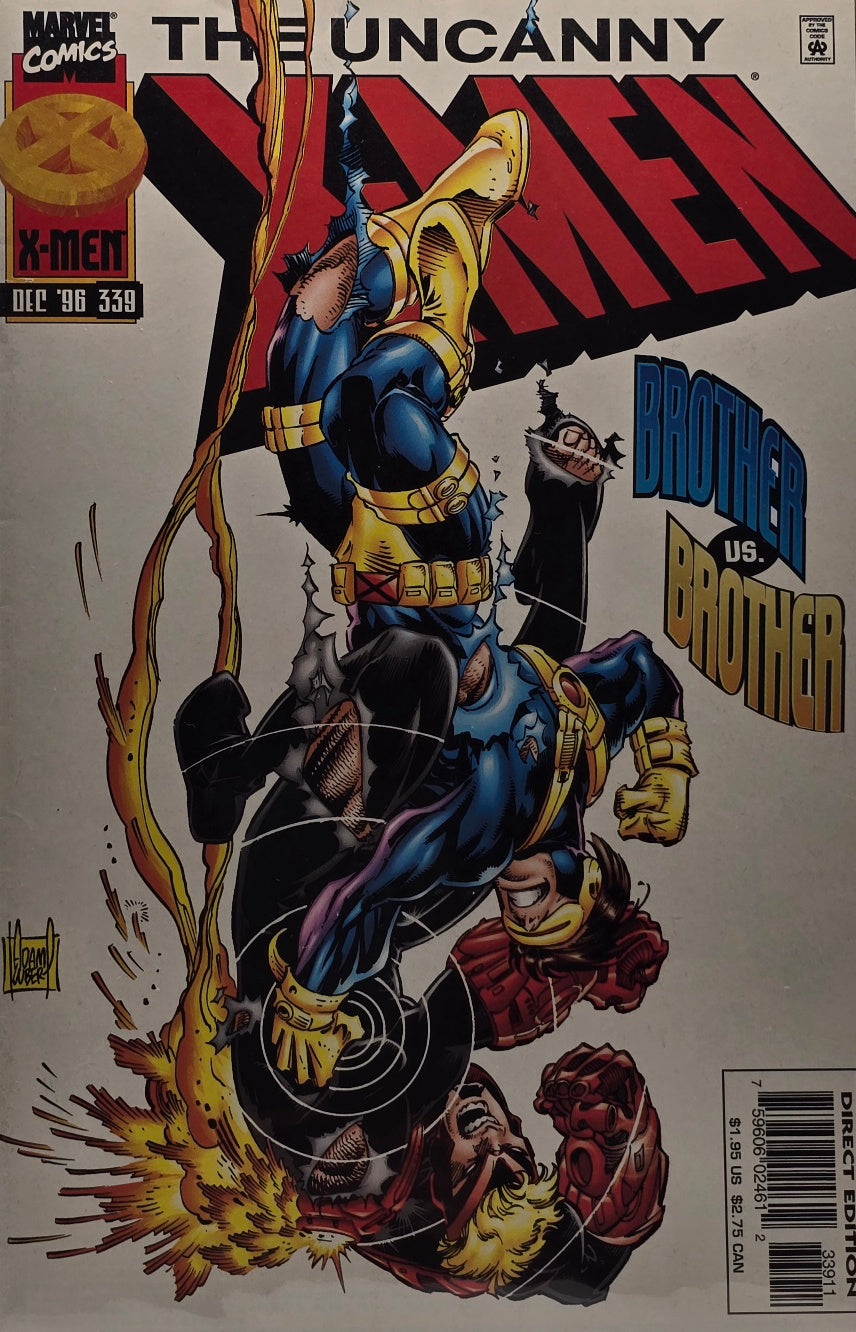 Uncanny X-Men #339 — Brother vs. Brother: Cyclops vs. Havok (December 1996)