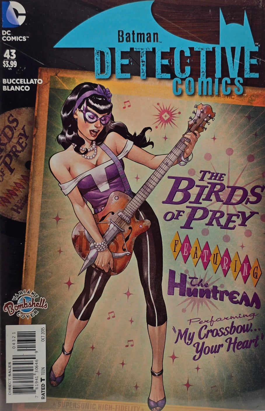 Detective Comics #43 (Bombshells Variant Cover — Huntress)