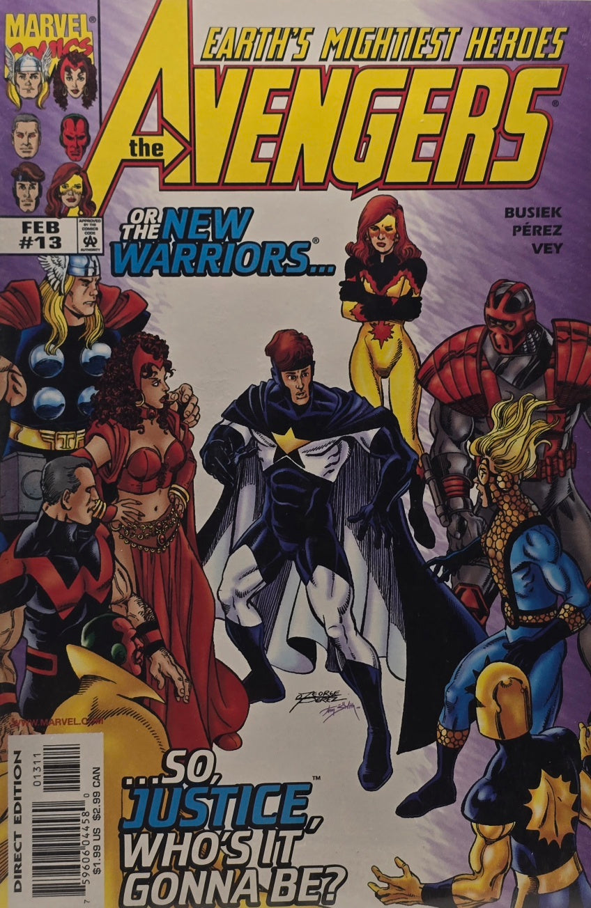 Avengers #13 — Earth's Mightiest Heroes or the New Warriors? (February 1999)