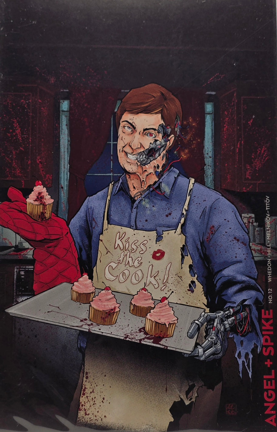 Angel + Spike #12 (Cover C — "Kiss the Cook")